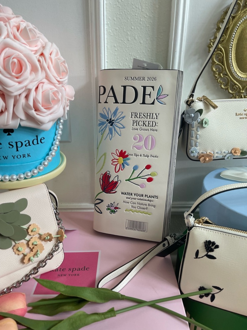Kate Spade New York The Edition Magazine Novelty Leather Clutch Bag KO476 - Picture 14 of 16
